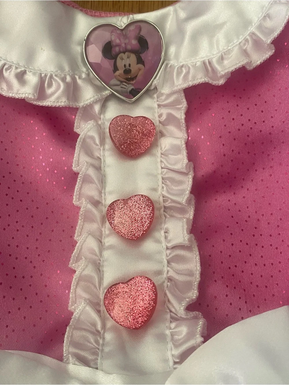 Disney Collection Polka Dot Minnie Mouse Party Costume Dress with Bow